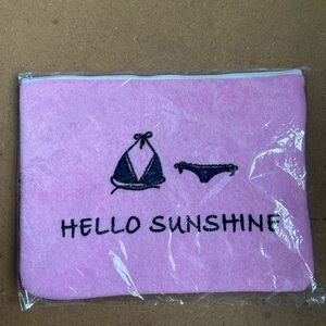 Others Follow Pink Pouch with Black Bikini Design